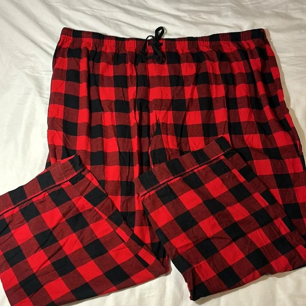 Wondershop -Womens Holiday Buffalo Check Plaid Flannel Pajama Set 3X